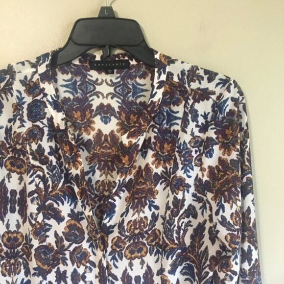 Sanctuary small colorful long sleeve blouse - Picture 3 of 5
